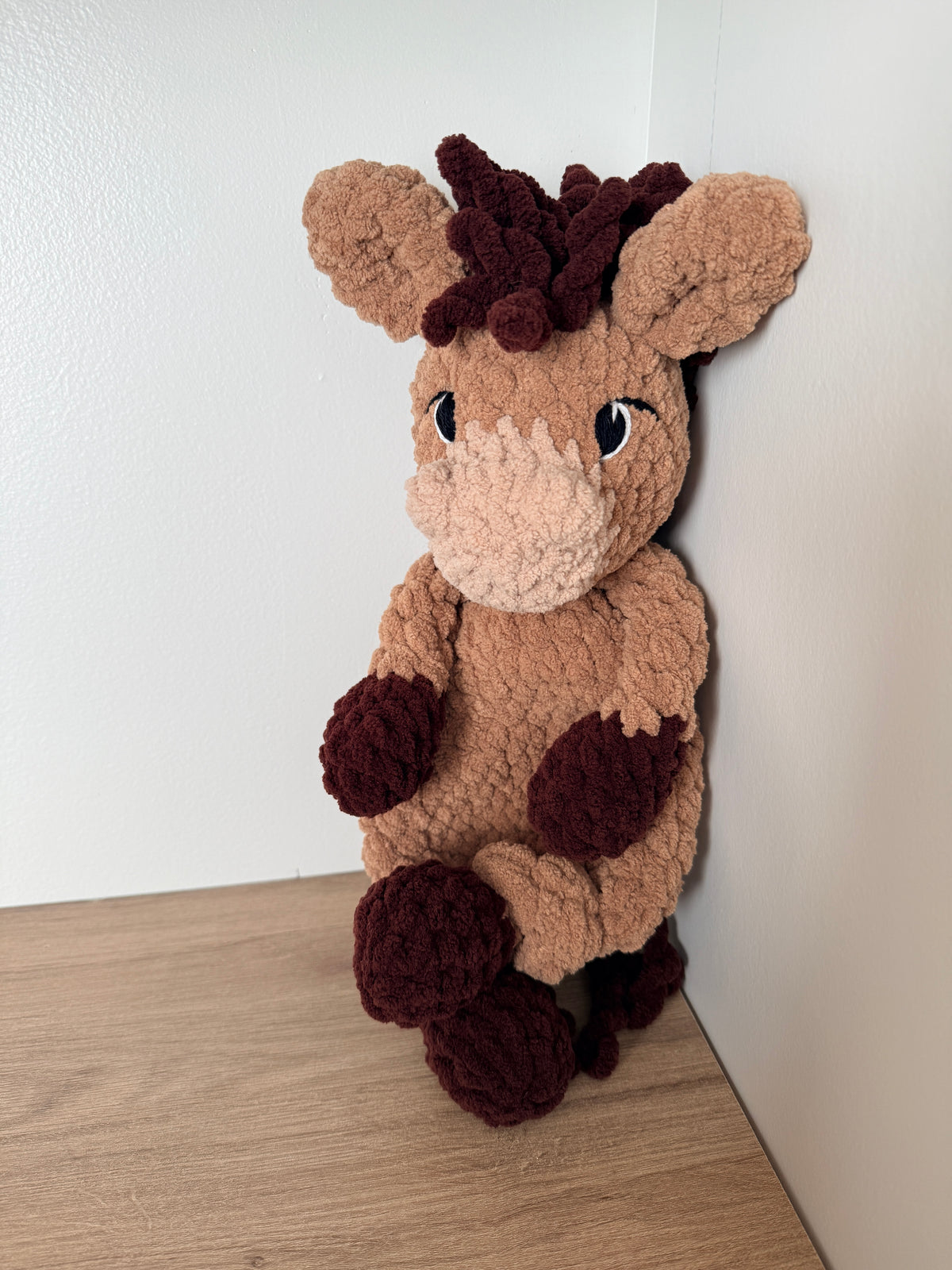 handmade Donkey crochet snuggler