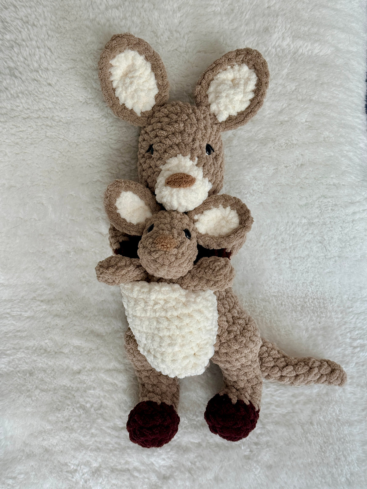 handmade mama and roo crochet snuggler